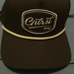 TravisMathew “Crest Golf” Hat – Dark Brown Snapback – Men’s Cap